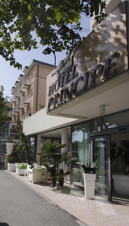 Hotel Principe Римини Экстерьер фото